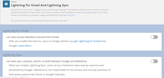 Google Salesforce: Lightning for Gmail